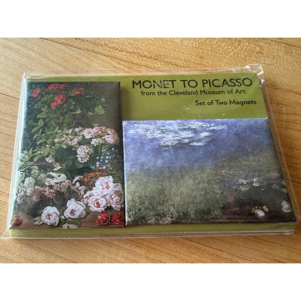Monet to Picasso Set of Two Magnets Brand New